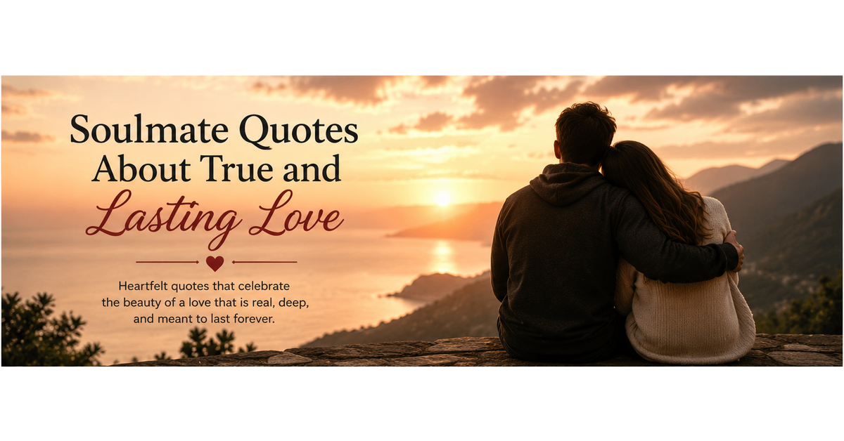 Soulmate Quotes About True and Lasting Love